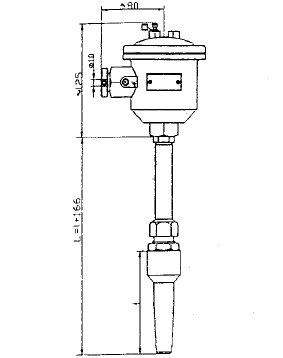 WZP-74S化工用錐形套管隔爆熱電阻安裝圖片 WZP-74S化工用錐形套管隔爆熱電阻安裝圖片