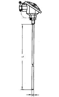 WRNK2-131無固定防水式雙支鎧裝熱電偶安裝圖片