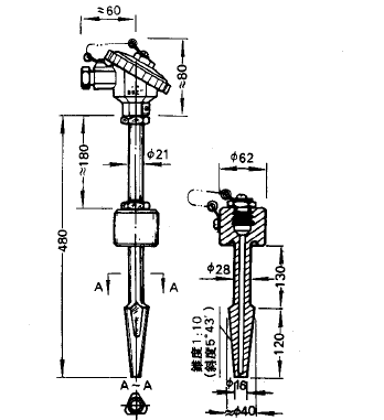 WRNR-01、WRER-01電阻測(cè)溫專用熱電偶