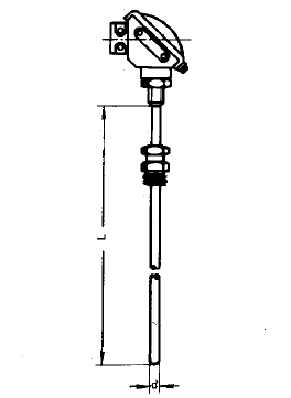 WRCK-282固定卡套螺紋鎧裝熱電偶安裝圖片