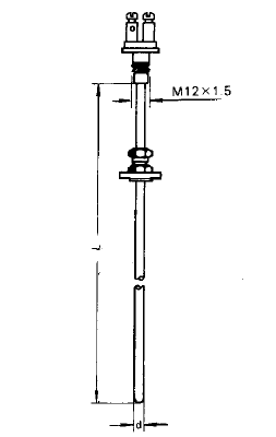WRCK-402固定卡套法蘭鎧裝熱電偶安裝圖片
