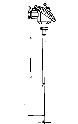 WZPK-133S無固定防水式鎧裝鉑熱電阻安裝圖片